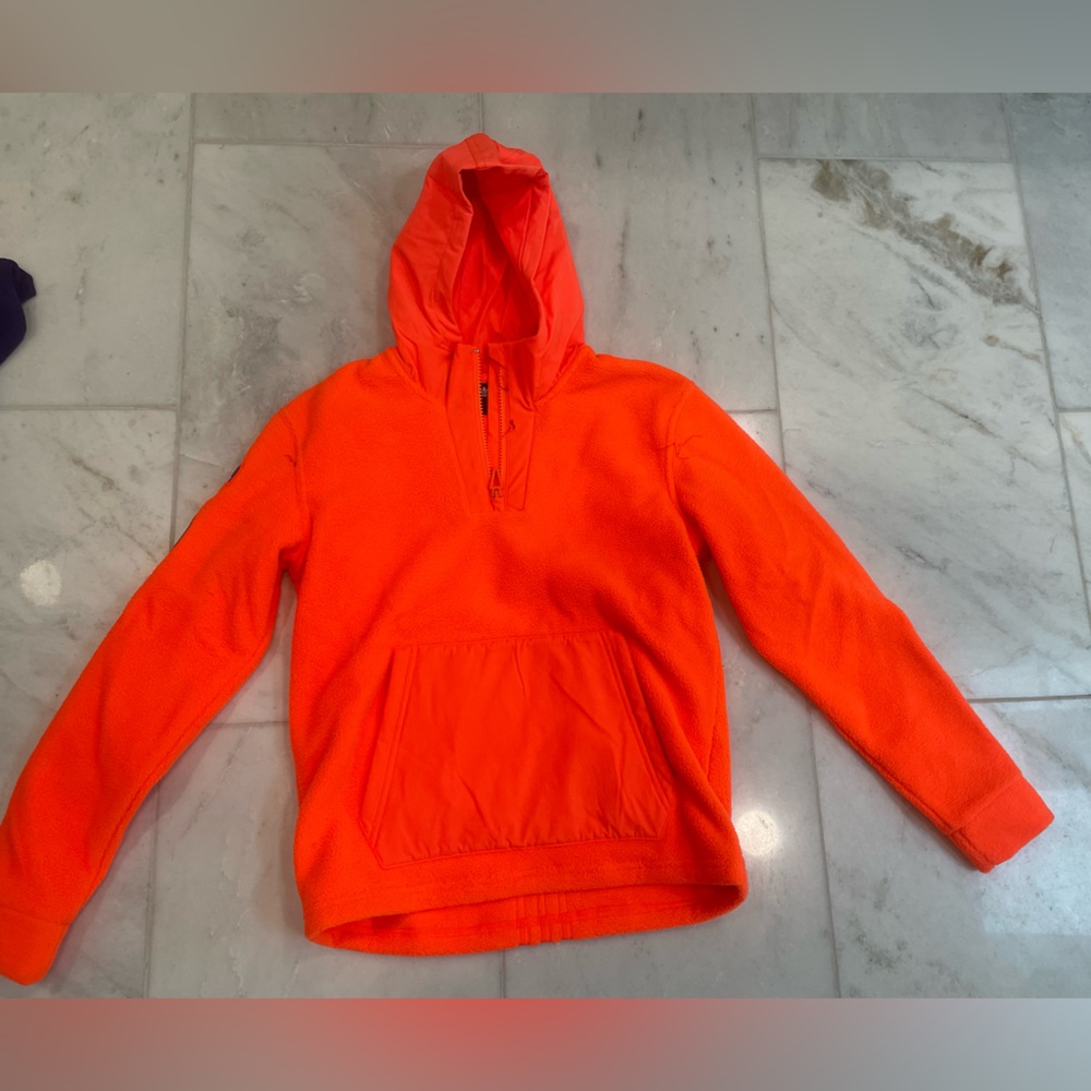 IVY PARK/adidas kids polar fleece hoodie orange. New. Patches on sleeve. US Med
